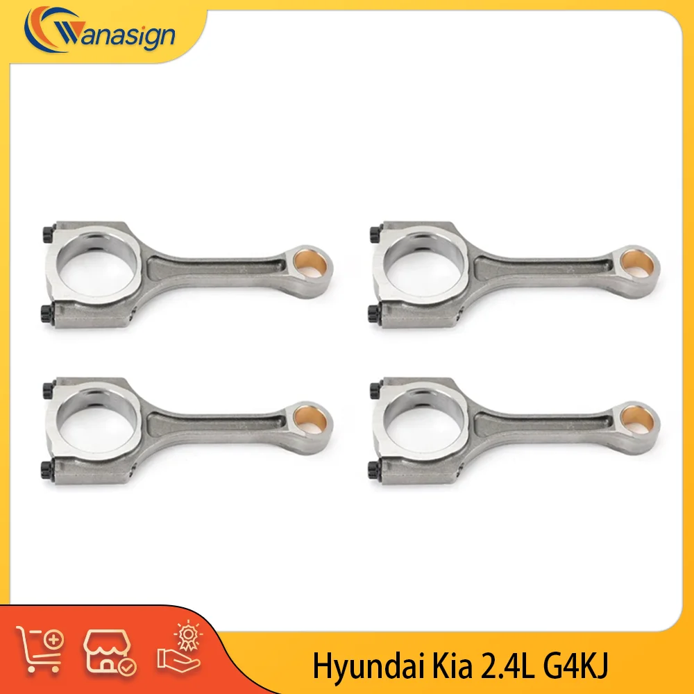 AUTO ENGINE PARTS Connecting rod kit For HYUNDAI KIA SANTA FE SONATA TUCSON OPTIMA SORENTO SPORTAGE 2.4L l4 GAS DOHC 2010-2020