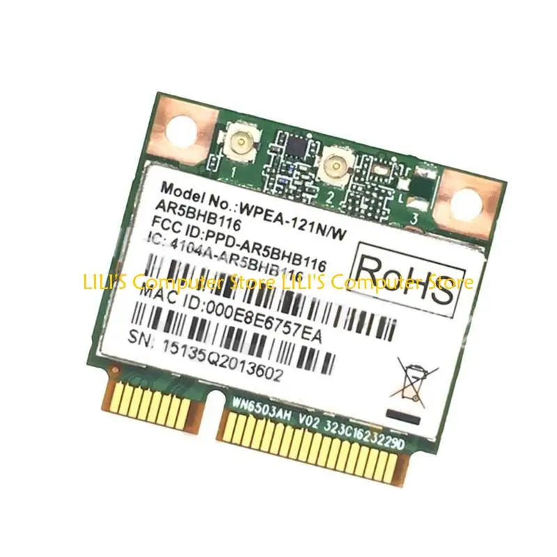 

A52B AR9382 AR5BHB116 802.11 300Mbps Mini PCI-E WiFi Wireless Card 2.4/5G-Band