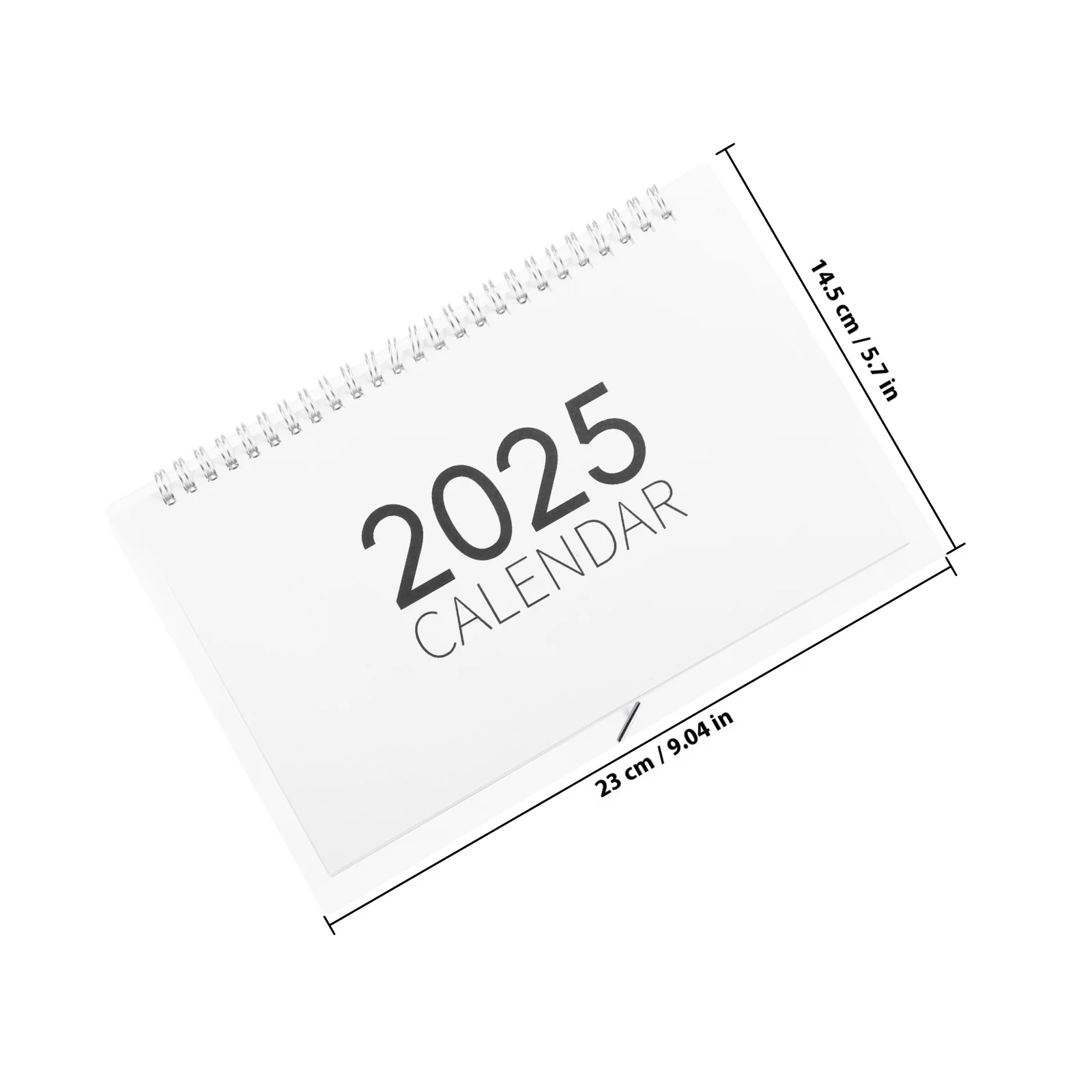 2025 Tabletop Calendar Minimalist Flip Desk Office Organizer Ample Space for Notes Paper Material Modern Decorative