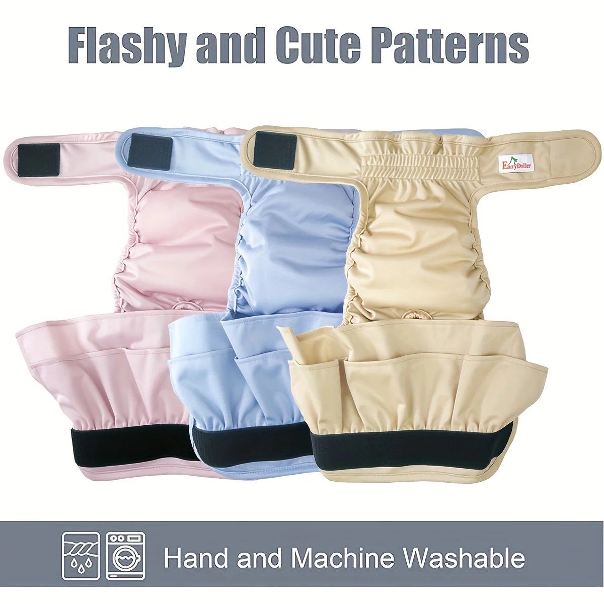 Pet Female Dog Diaper Washable Belly Band Reusable Cute Houndstooth Dress Sanitary Pant Diapers for Teddy Small Breed Dog view 6