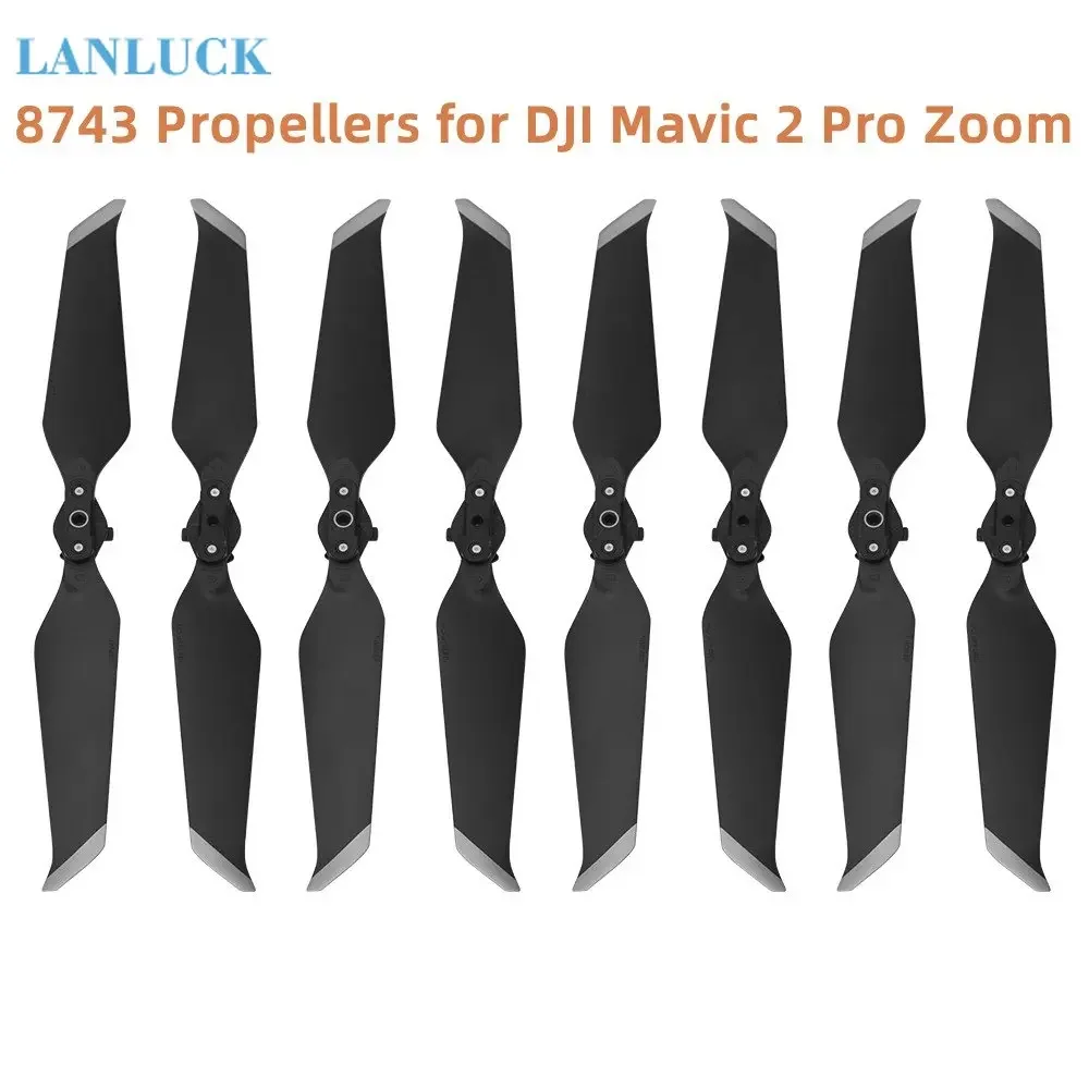 8pcs Propeller for DJI Mavic 2 Pro Zoom 8743 Low-Noise Props Quick-Release Folding Blade Noise Reduction Prop Drone Accessories