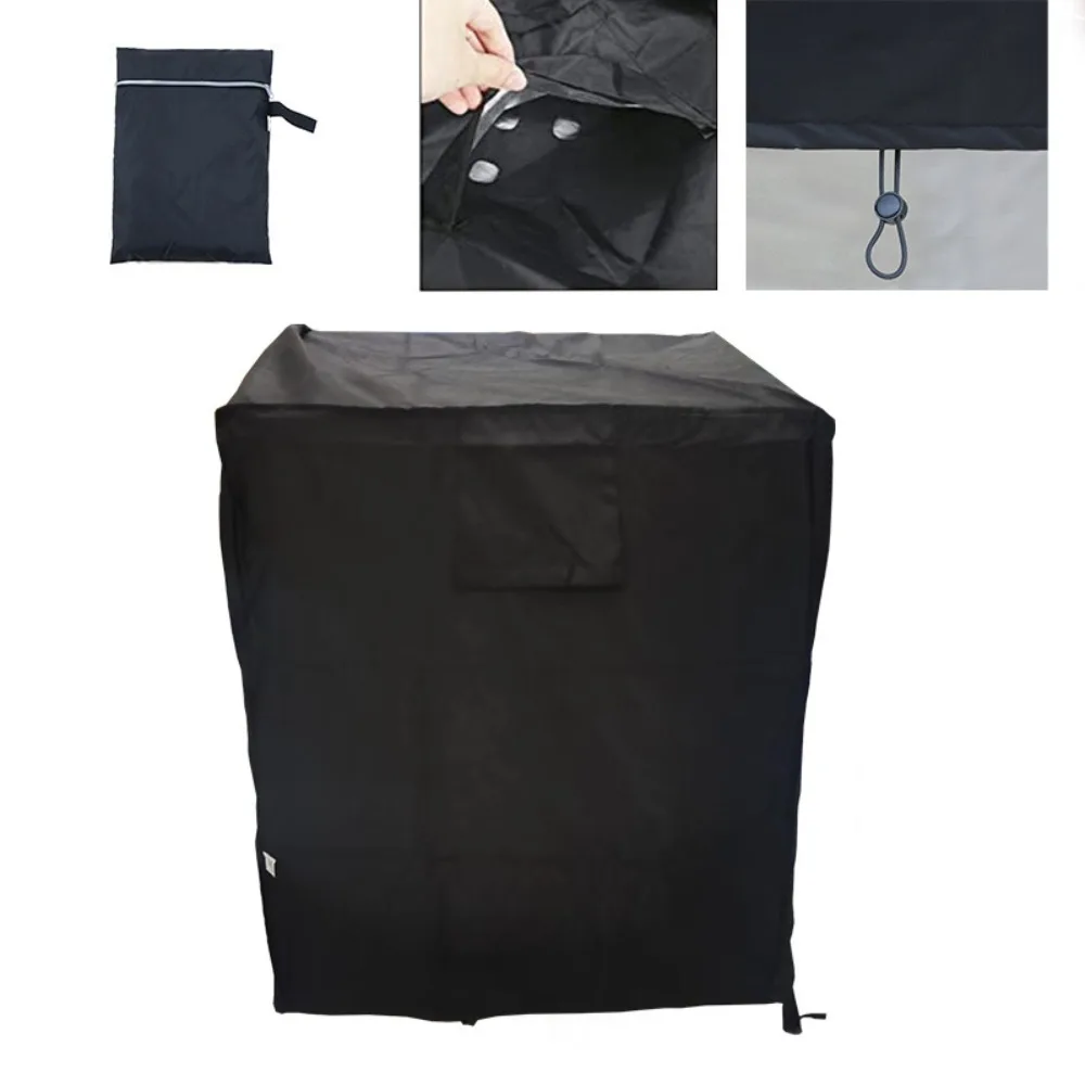 Square Vertical AC Outdoor Unit Cover, Specifically Designed for Central AC, Dustproof Rainproof Sunproof Full Protection