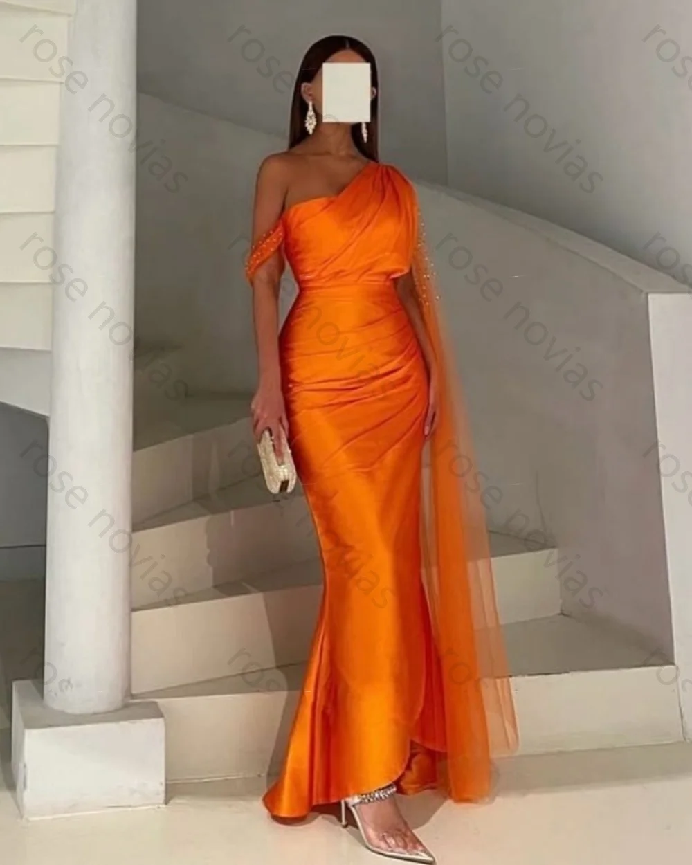 

High Quality Customized Beading Pleat Off-the-shoulder Mermaid Dresses Bespoke Occasion Exquisite High Quality Evening Gown