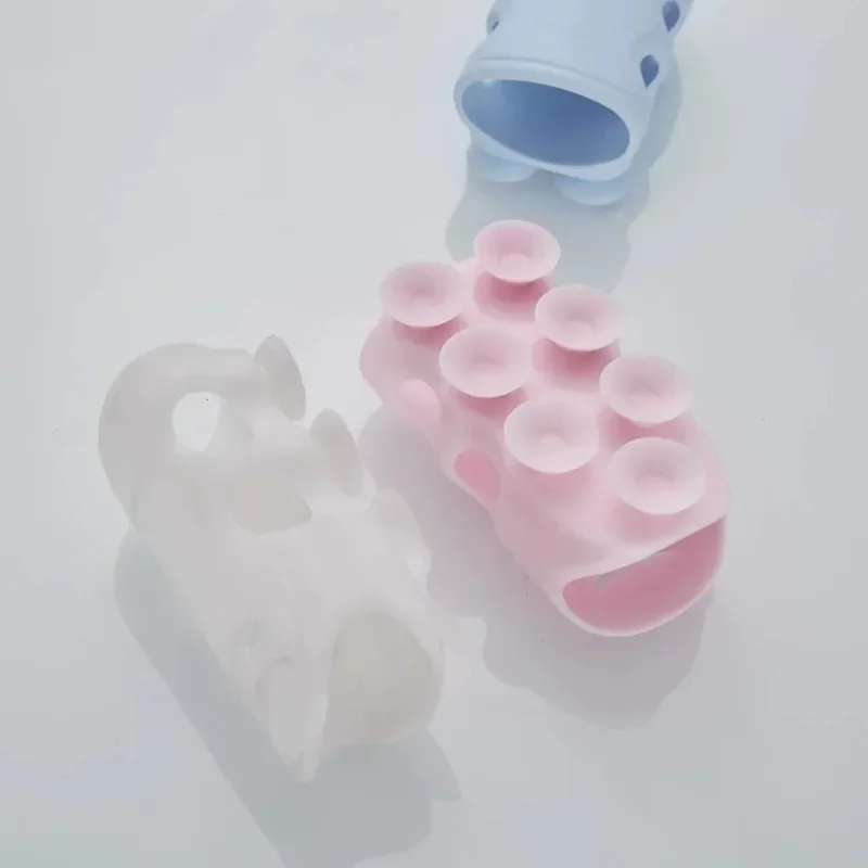 3 Colors Silicone Shower Head Holder Powerful Suction Reusable Removable Wall Mount Suction Cup Shower Bracket Bathroom Holder