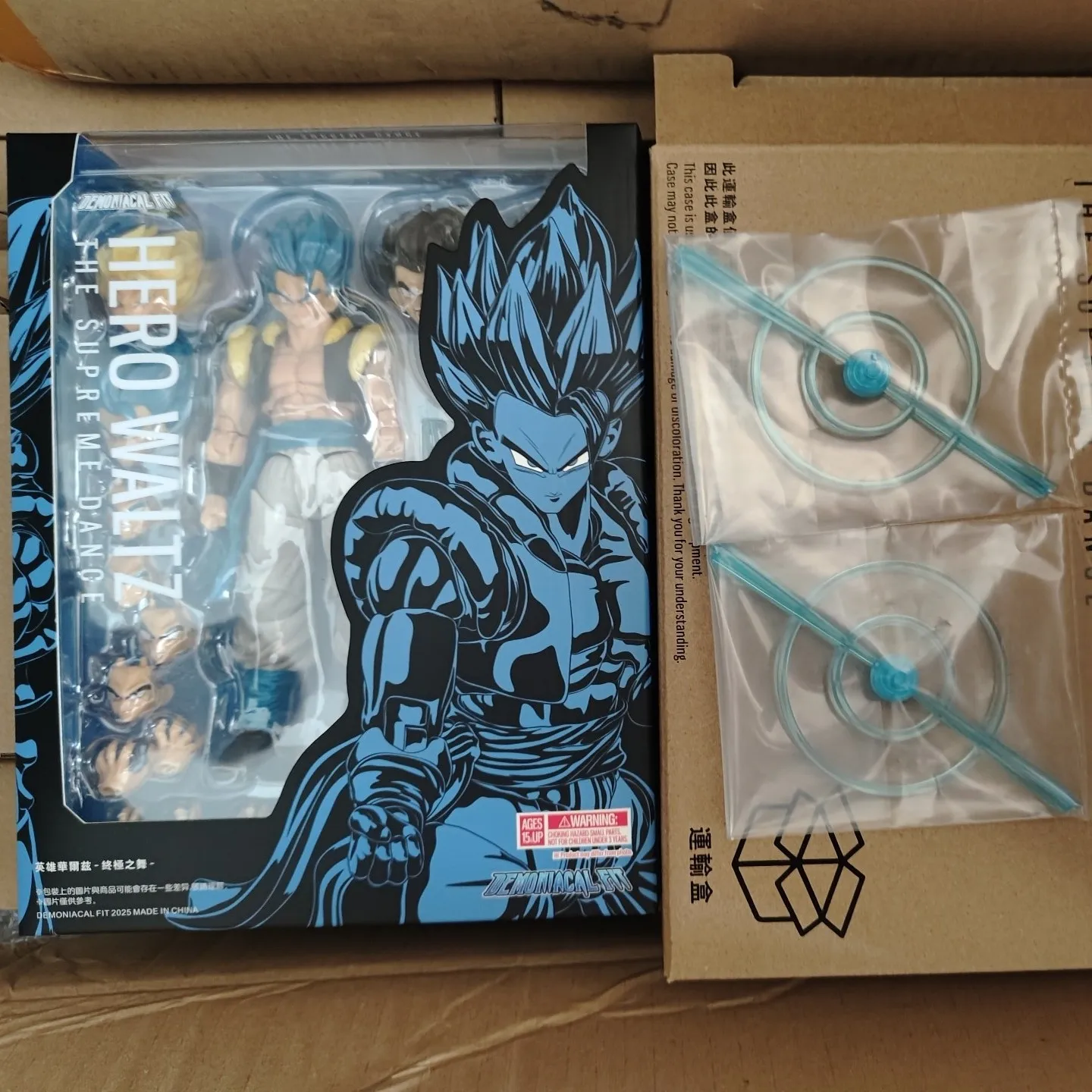 

﻿ Demoniacal Fit Dragon Ball Z Gogeta Anime Figure Super Saiyan Blue Gogeta Hero Waltz The Supreme Dance Action Figure Model Toy