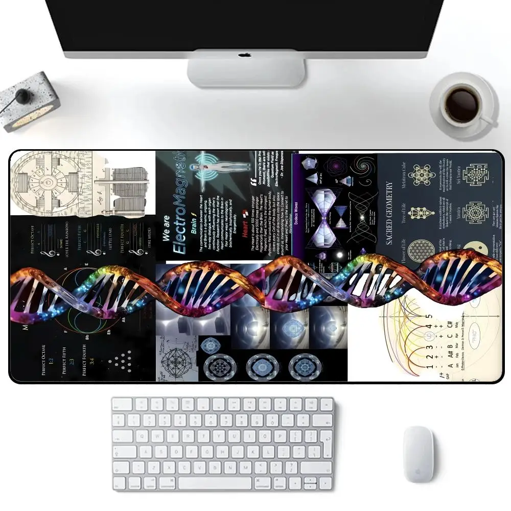 Негабаритный персонализированный коврик для игровой компьютерной клавиатуры для офисного использования с ковриком для мыши с запираемым краем