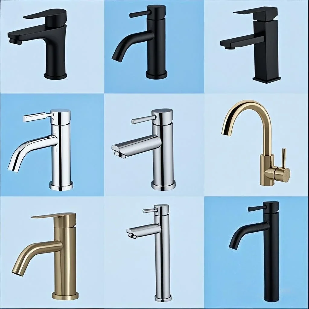 

ULA G1/2 Basin Faucet Waterfall Bathroom Sink Faucet Deck Mounted Bathroom Tap Crane Hot Cold Water Mixer Tap Washbasin Taps