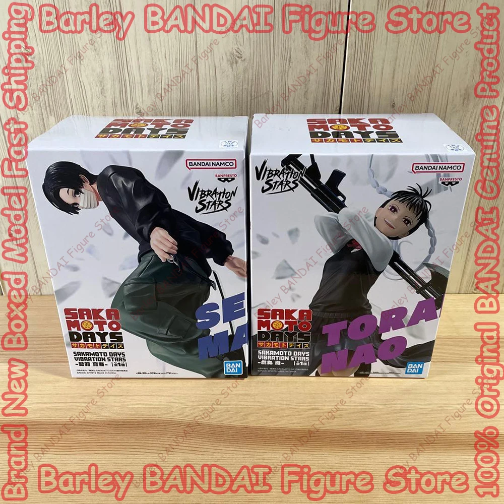 

Original In Stock BANPRESTO Sakamoto Days Vibration Stars Seba Mafuyu Toramaru Nao Anime Figures Boxed Model Toys Holiday Gifts