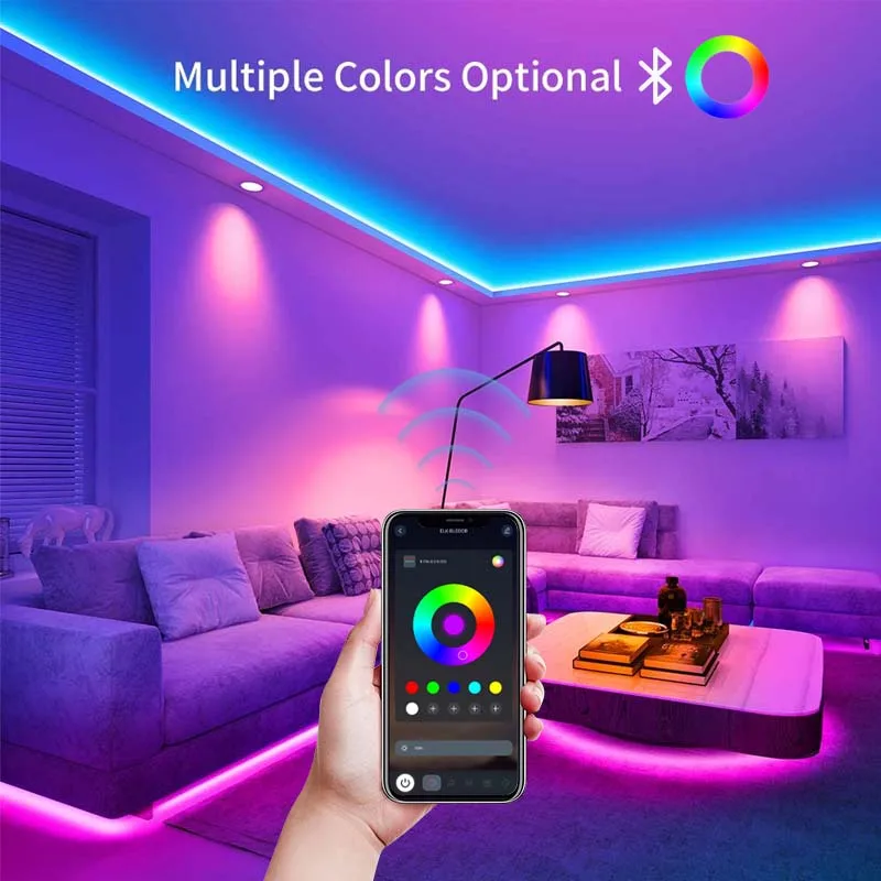 1-30M LED Strip Light SMD 5050 44Keys Bluetooth USB Control for RGB Color LED Tape for Music TV PC Backlight LED Light