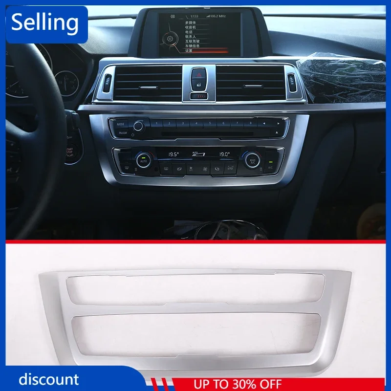 1 шт., Матовая Серебристая хромированная накладка на панель центральной консоли для BMW 3 серии GT F34 2013-2017