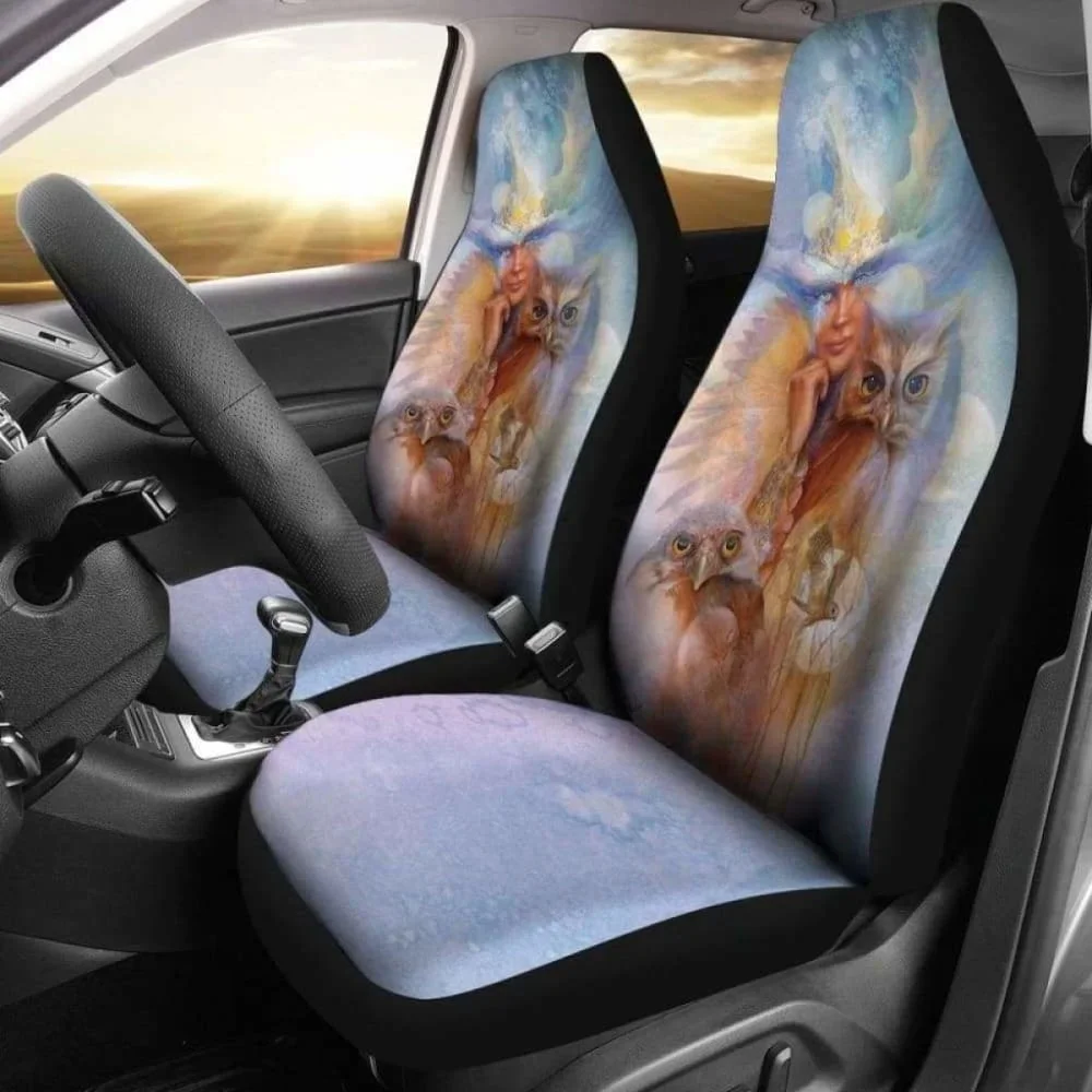 Fantasy Owl Car Seat Cover 174716,Pack of 2 Universal Front Seat Protective Cover