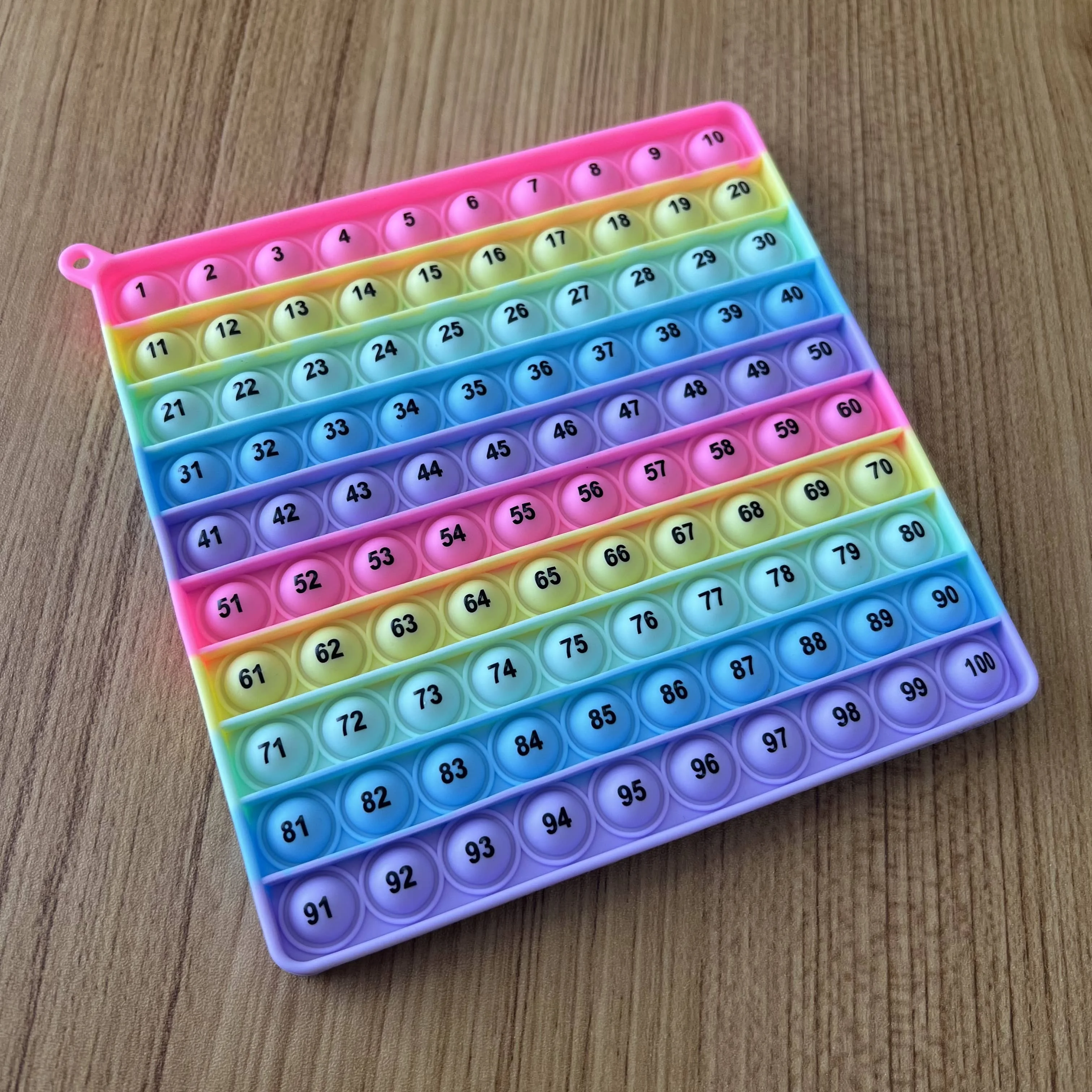 Jouet interactif d'apprentissage des mathématiques, planche de comptage des nombres en Silicone 1-100, jeu de Fidget sensoriel pour enfants, salle de classe éducative