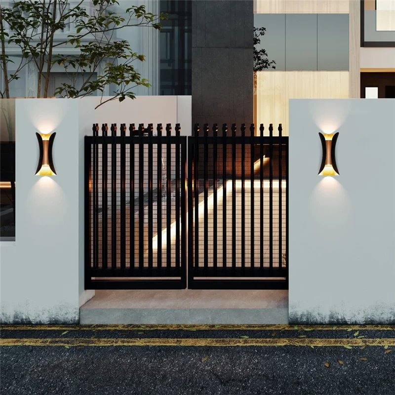 

AB34-LED Wall Lamp 10W Modern Outdoor Wall Light IP65 Waterproof Aluminum Sconce Lamp Garden Porch Indoor Decor Lighting