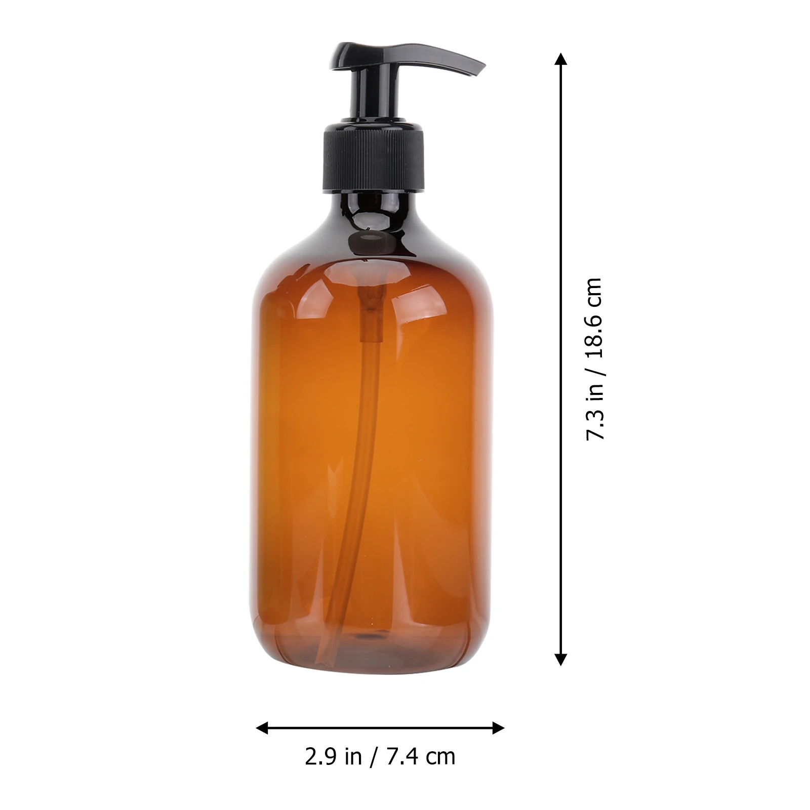 

3pcs 500ml Empty Square Plastic Bottles Pump Premium PET Material Reusable Travel Liquid Dispenser for Shampoo Soap Body Wash