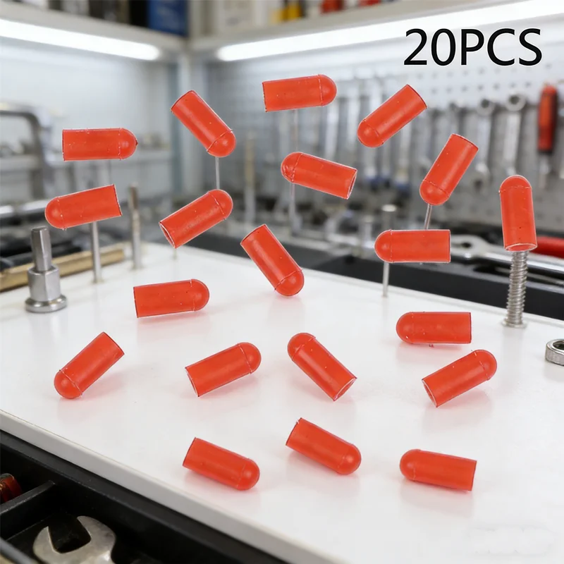 Versatile Silicone Sealing Caps 20PCS Fit Needles Small Tubes or Pipettes Ideal for Lab Crafts E-Liquid or Essential Oil Storage