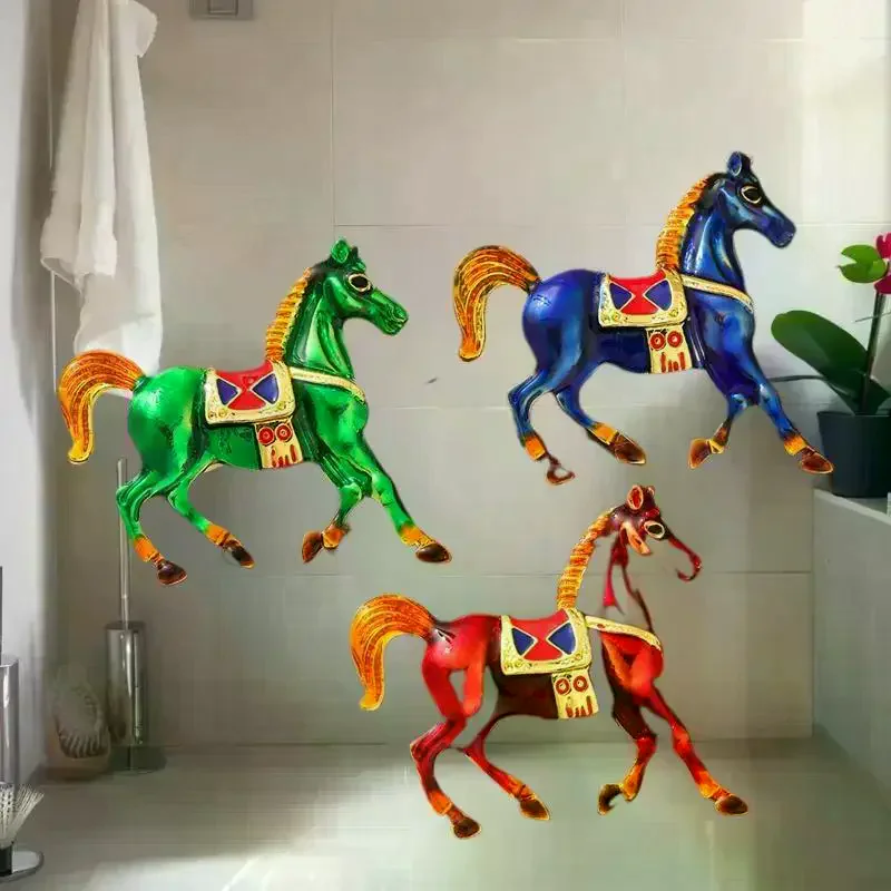 Designer War Horse Zodiac Enamel Alloy Brooch for Women & Men, Vintage Statement Piece for Clothing, Suit Lapel Corsage Gift