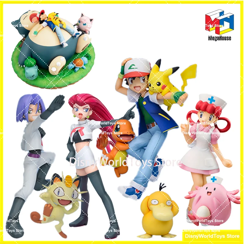 100% Original Megahouse G.E.M. Serena Pokemon Nymphia James Meowth Musashi Sonans Kojiro Nyarth In Stock Figure Model Toys