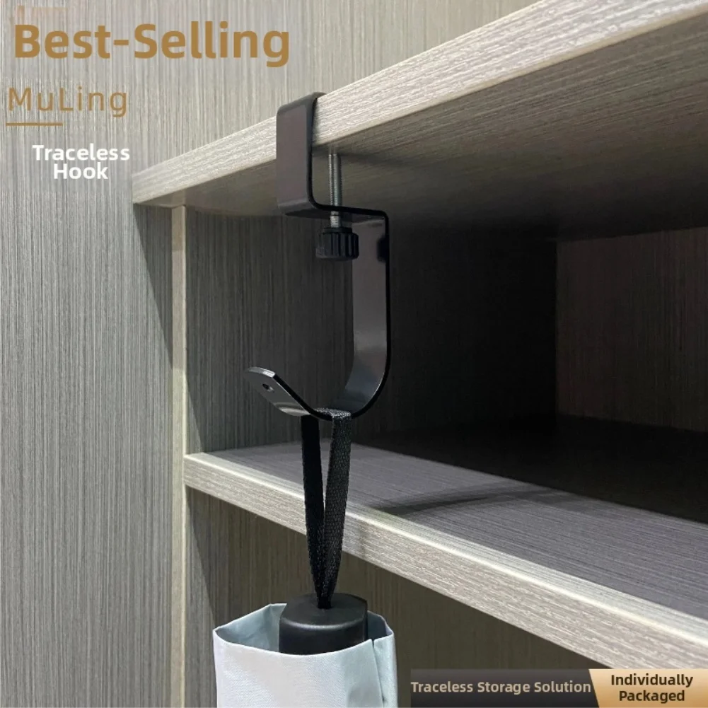 2pcs Backpack Hooks Student Desk Hangers Hooks Mountable Hook Wall Mounted Organizer Rustproof Metal Hanger Hook For Bags
