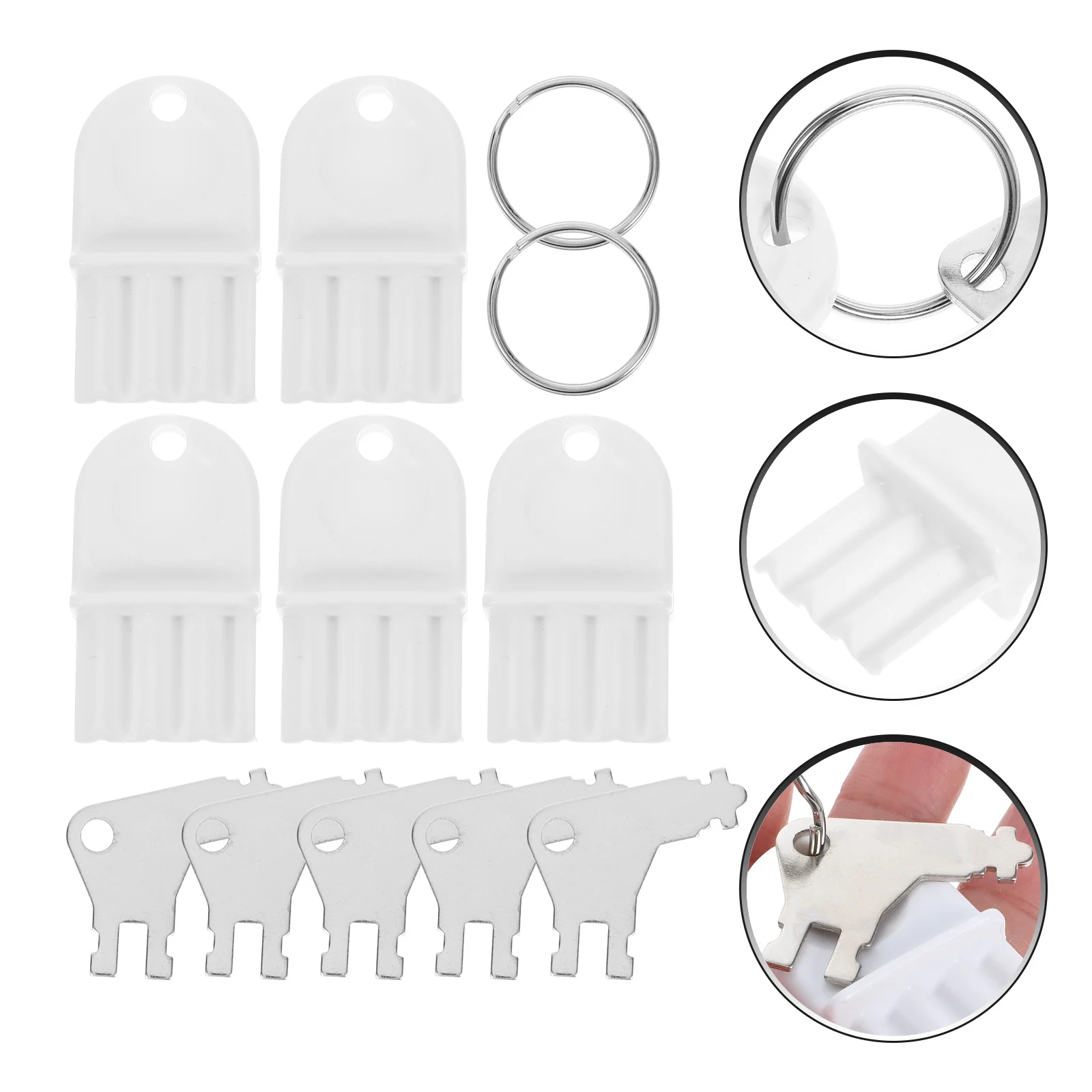 

10pcs Paper Towel Dispenser Key Universal For Toilet Tissue Soap Hand Towel Dispenser Commercial Plastic Abs