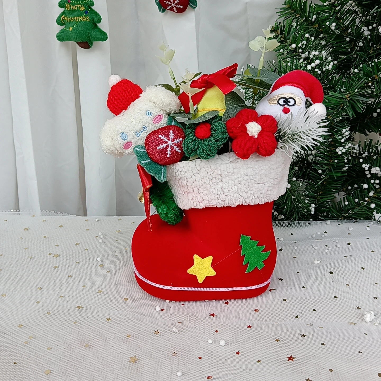 クリスマスブーツクロミハローキティシナモロールぬいぐるみおもちゃクリスマスパーティーの装飾バレンタインデーの誕生日プレゼント