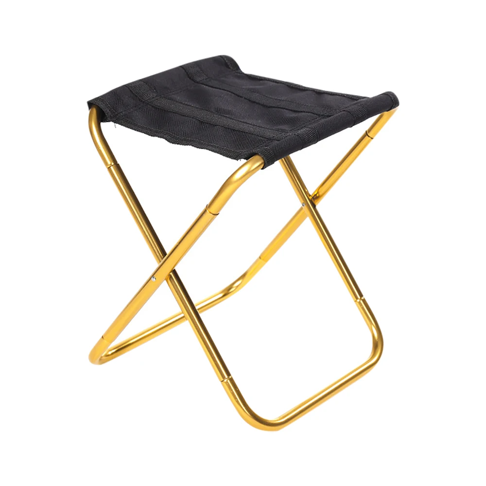 150KG Thickened Outdoor Aluminium Alloy Portable Folding Picnic Camping Stool MIni Storage Fishing Chair Ultralight Furniture