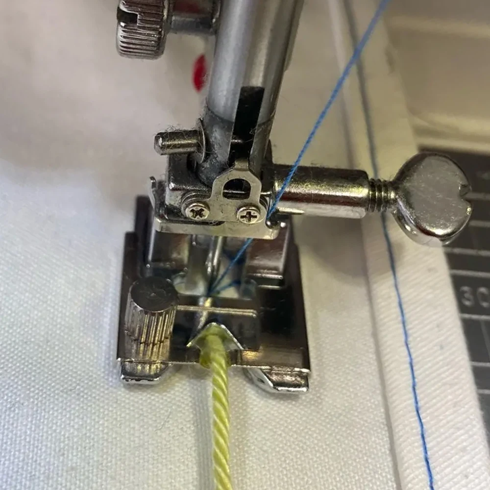 #SA141 Stainless Steel Braiding Presser Foot For All Low Shank Snap-On Singer Brother Babylock Juki Sewing Machine Accessories
