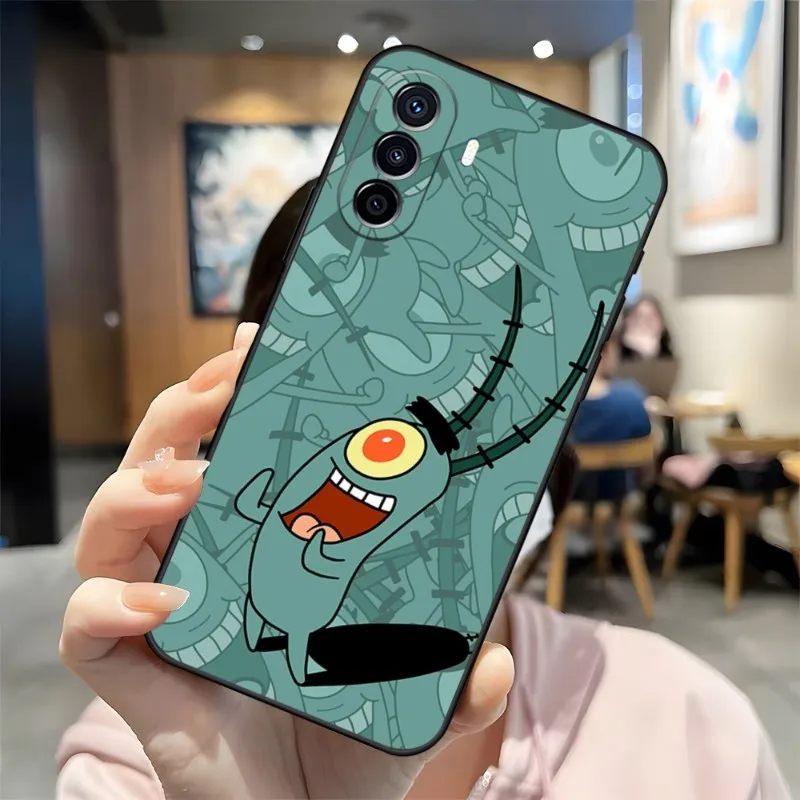 SpongeBob SquarePants Phone Case 2023 NEW For Huawei P30Pro P50 P40 P20 P10 P9 Y7 Y9S Lite Honor X8 X7 70 Pro Psmart Coque