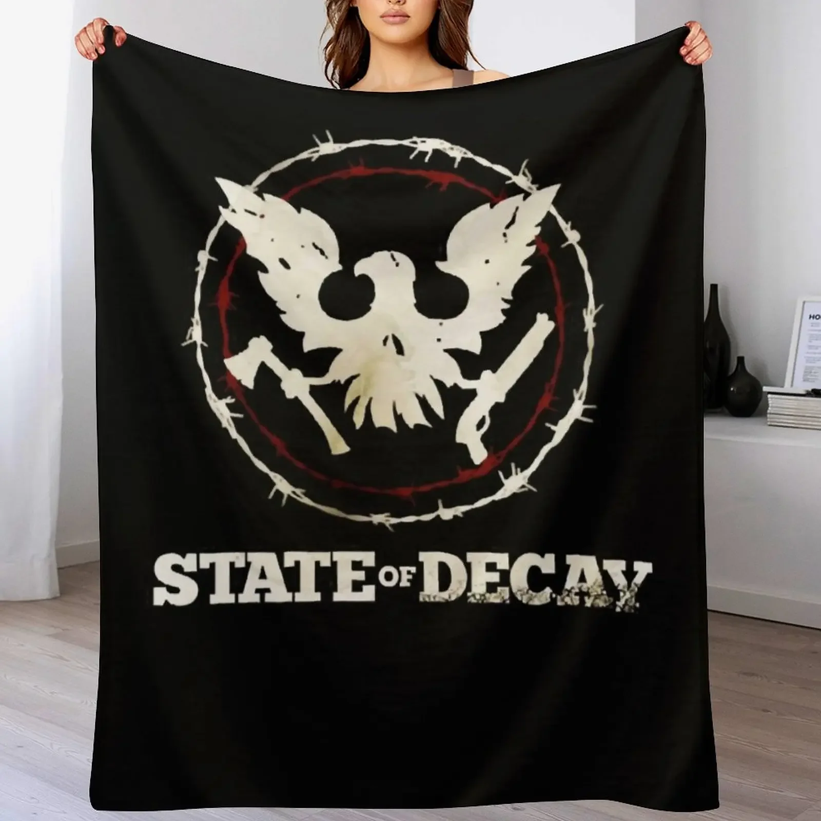 

State Of Decay Logo Throw Blanket sofa bed Soft Plush Plaid Plush Hair Blankets