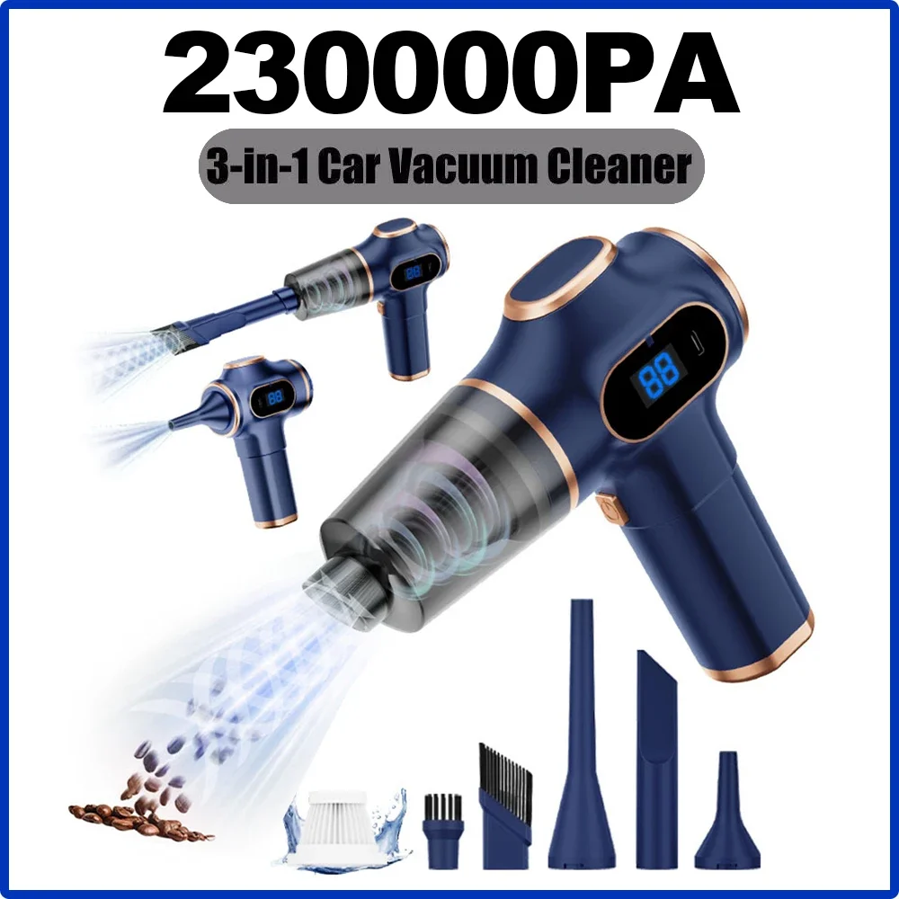 4500PA 무선 자동차 진공 청소기 3 in 1 고출력 진공 홈 오피스 용 무선 휴대용 Portabale 진공 청소기