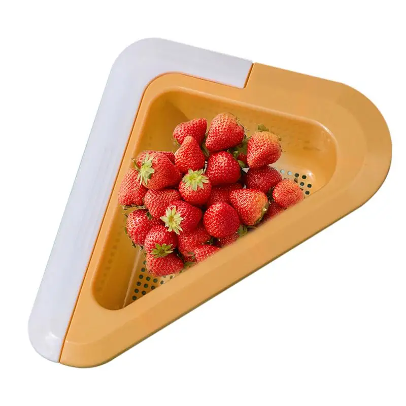 Kitchen Sink Filter Basket Kitchen Sink Triangle Drain Basket Tight Fit Storage Tool for Kitchens Craft Rooms Work Areas and