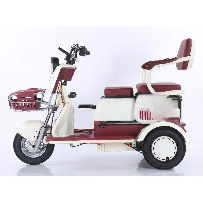 Adjustable three-seat electric tricycle household small scooter