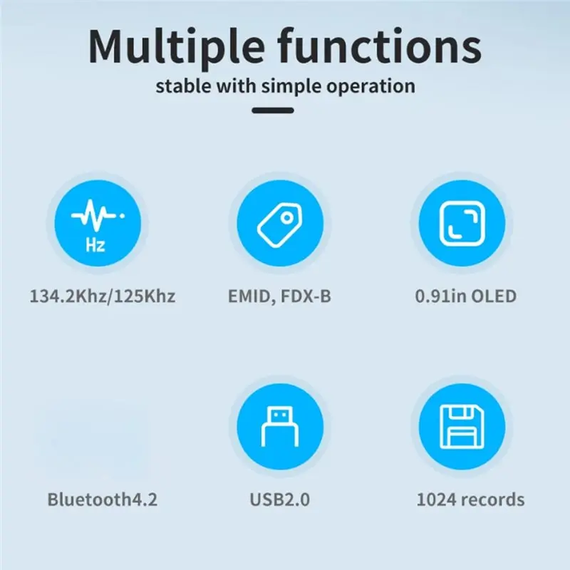 [B24B!】 Bluetooth Enabled Animal Microchip Reader For Pets- Pet Chip Scanner Works For Cats Dogs For Sheeps