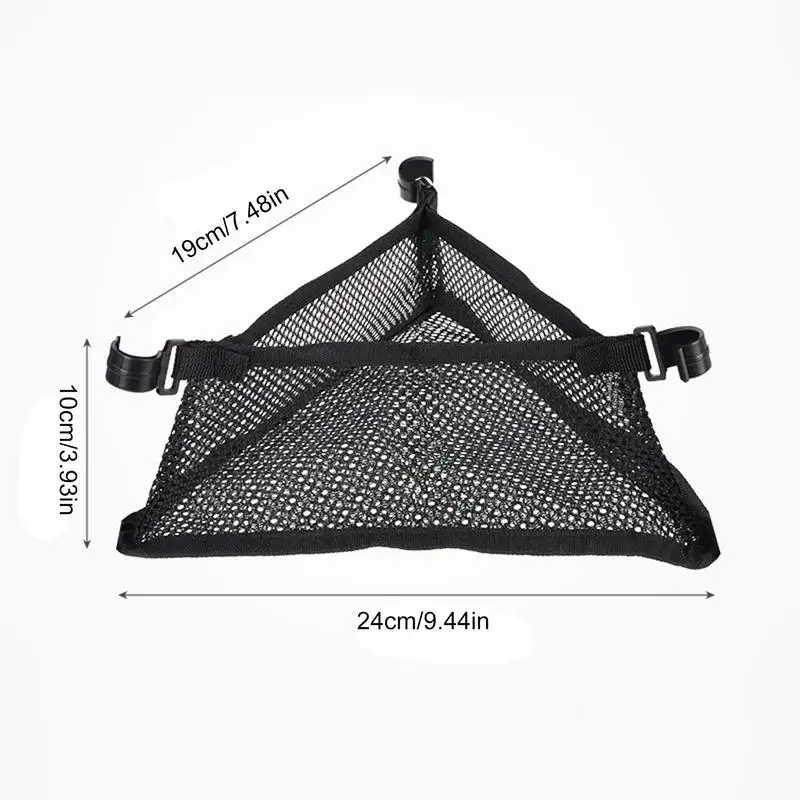 Outdoor Folding Table Net Bag Triangular Mesh Bag  Under Desk Storage Bag Holder Camping Hiking Fishing Sundries Network Pouch