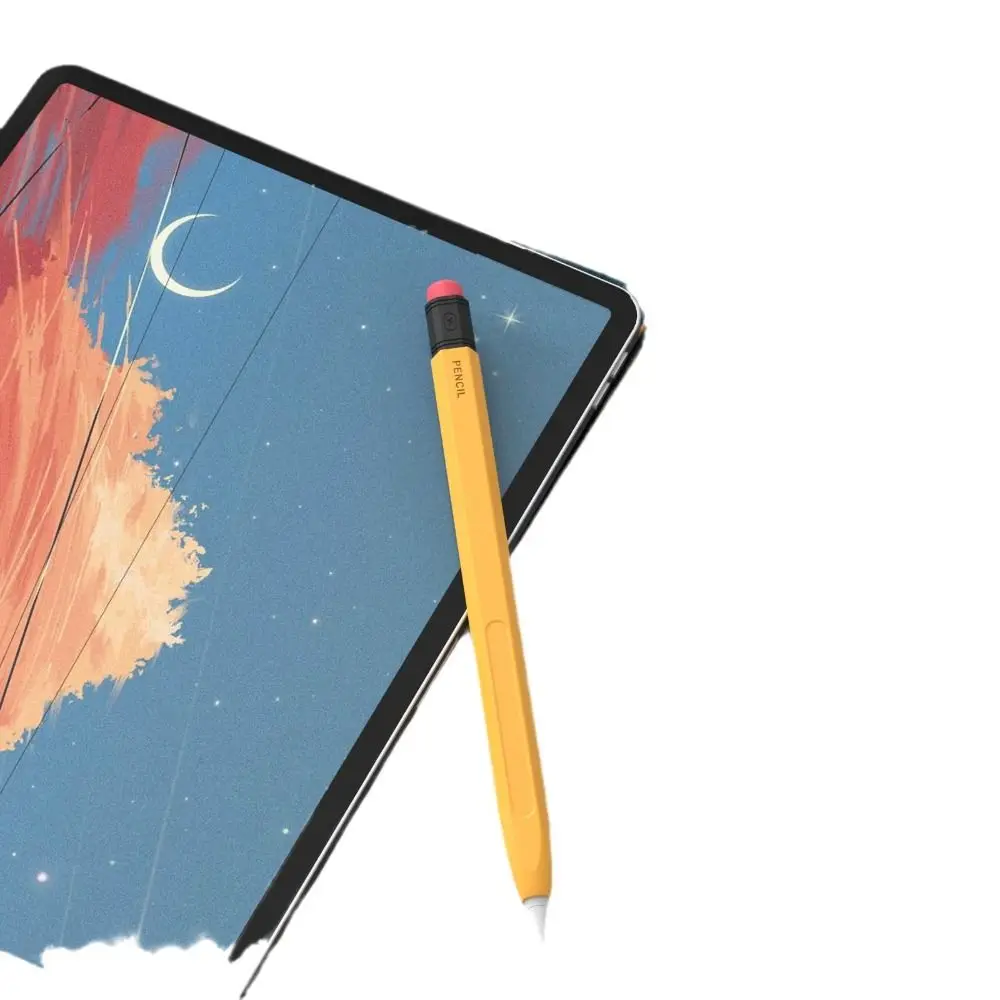 

Silicone Tablet Pencil Case Shockproof Waterproof Touch Screen Pen Cover Ergonomic Colorful for Apple Pencil Pro/2