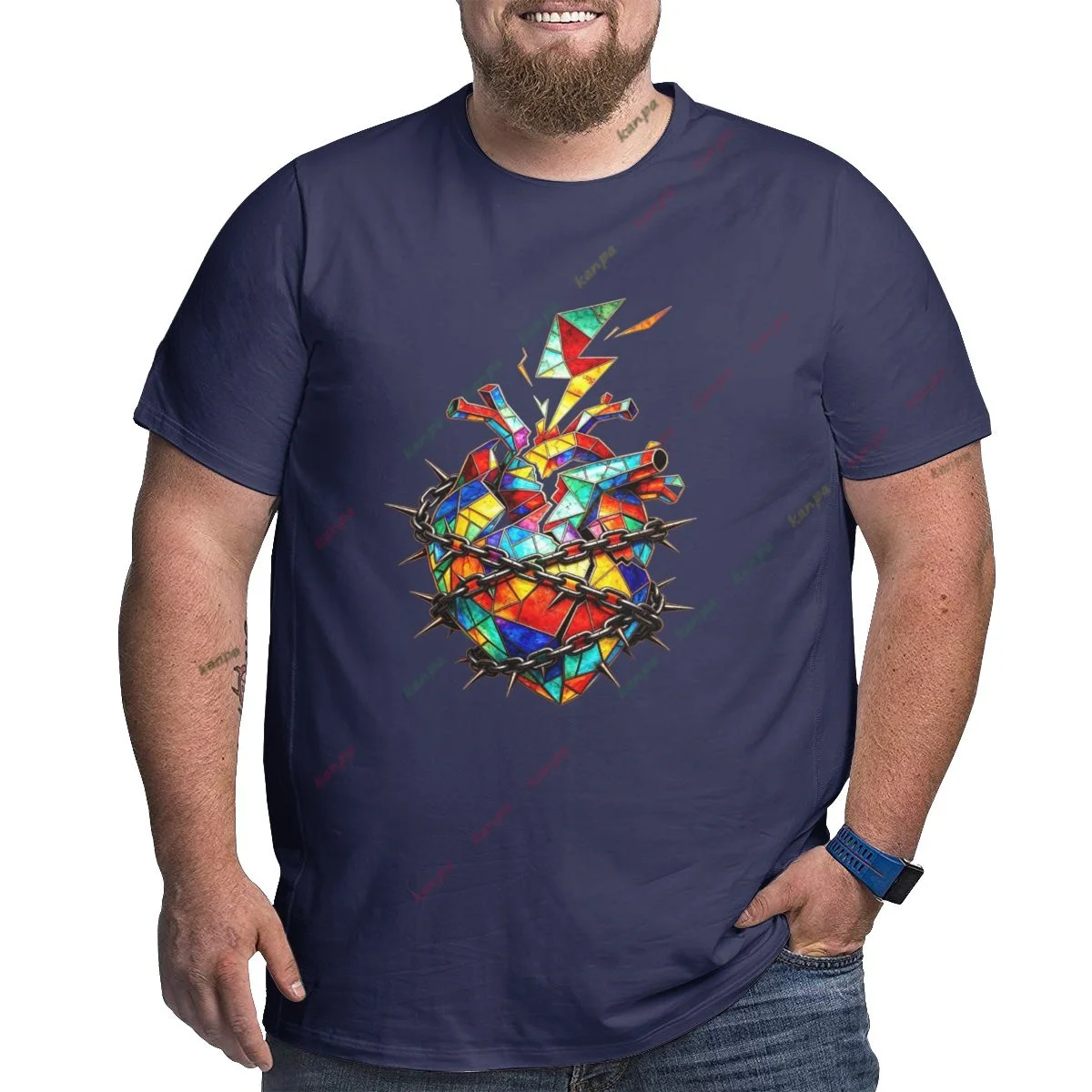 

Men's Plus Size T Shirts Oversize Cotton Graphic T-shirts Man Big and Tall 1XL-6XL Top Tees Loose Large Clothes