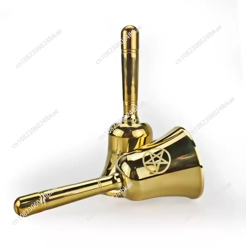 

New copper rattle, hand rattle reminder bell, dinner bell, home ornament, brass bell