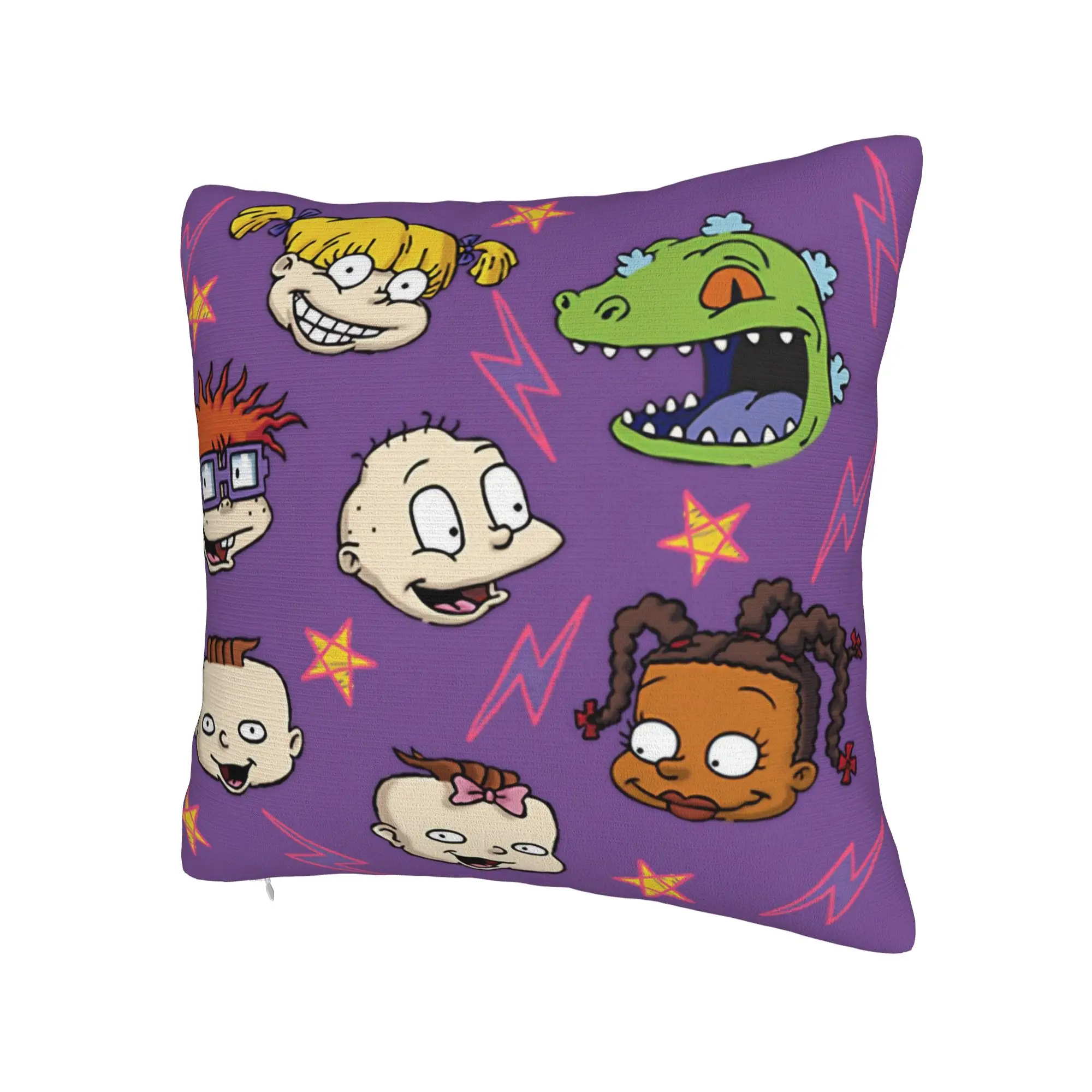 Decorative Pillow Cover Cartoon R-Rugrats Accessories Home  Pillow Case Cover Square Multiple Sizes