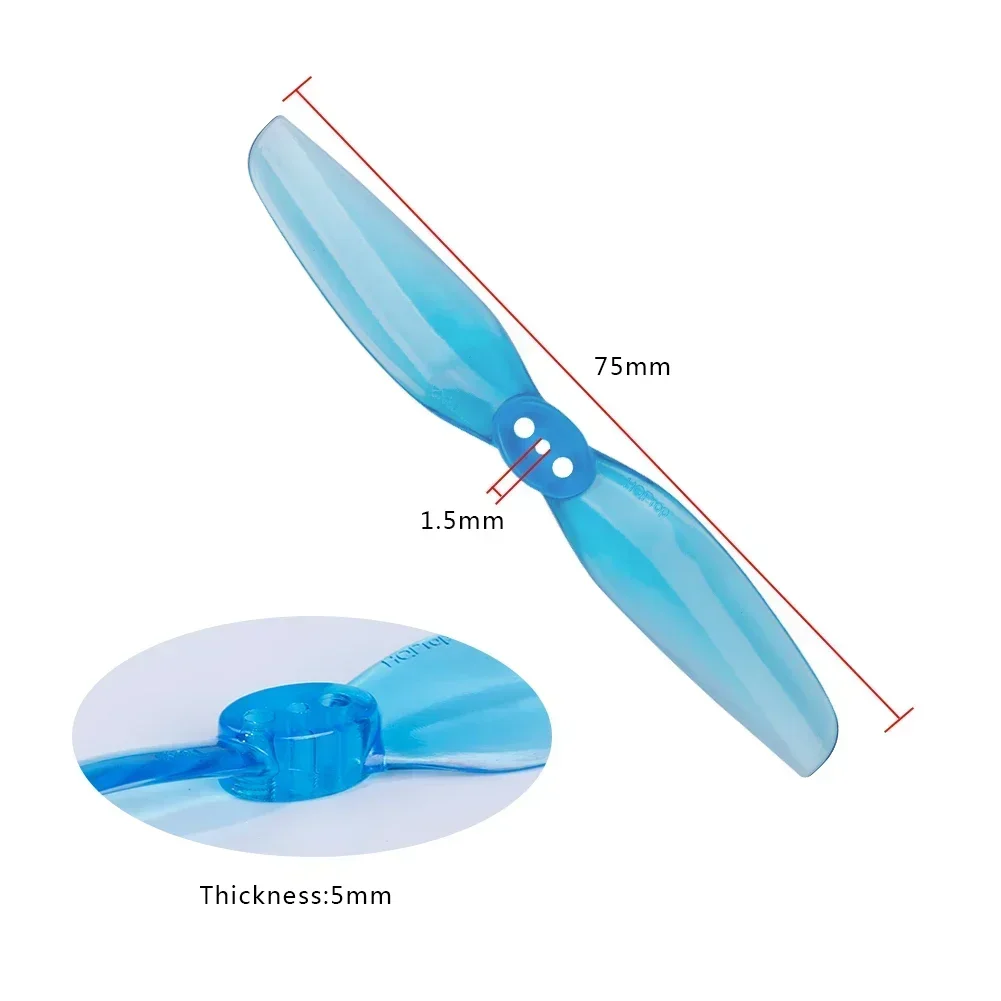 10 أزواج (10CW + 10CCW) HQPROP T3X2 3020 مروحة ذات شفرتين (لون عشوائي)