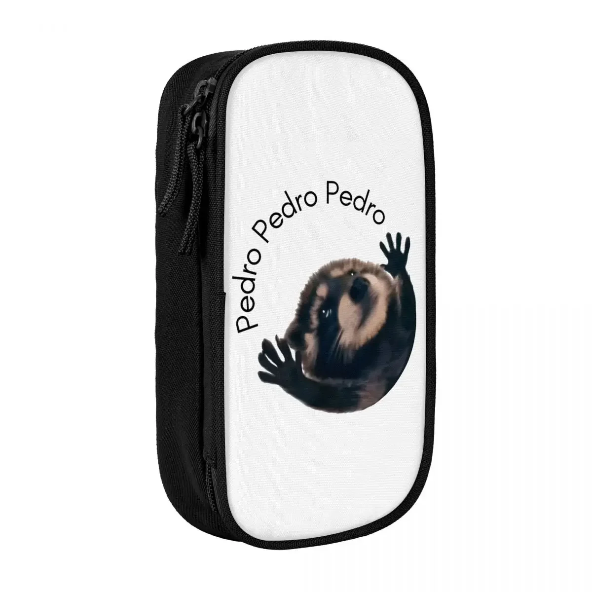 

Pedro Raccoon Pencil Case Viral Video Meme School Cases Double Layer StudentsAesthetic Large Pen Box Stationery Organizer