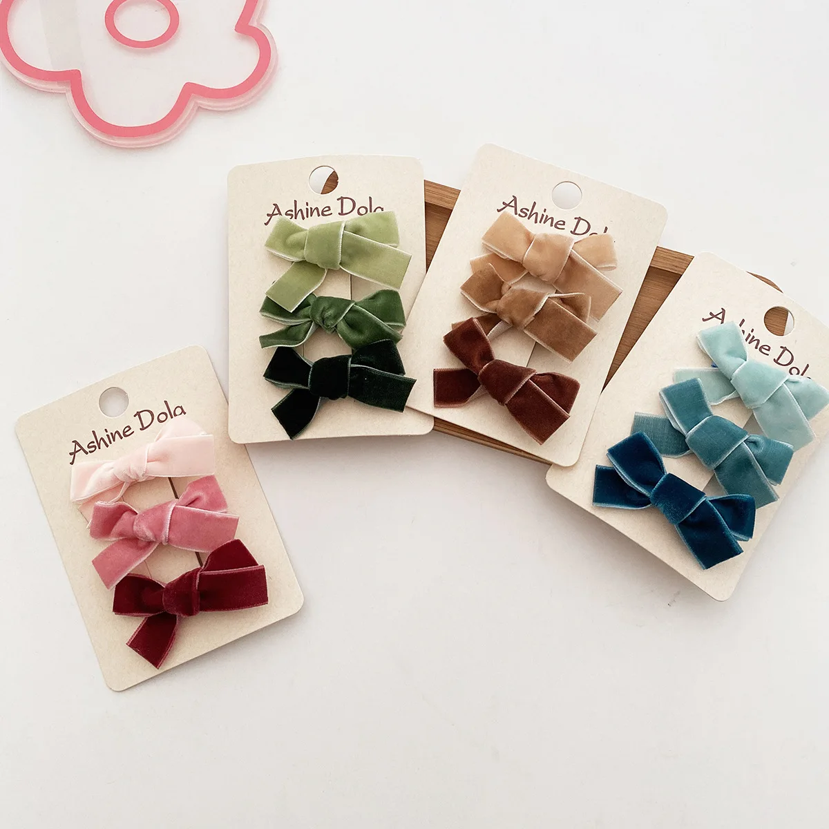 3 Pcs Kids Velvet Bow Hair Clip Girls Bow Tie Hairpins Korean High Quality Bowknot Barrettes Fashion Hair Accessories