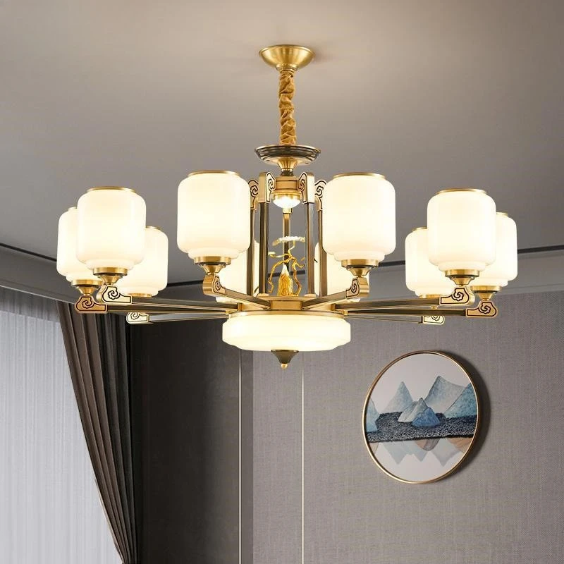 

Main Lamp in the Hall Chinese Style Zen Restaurant Dining Table