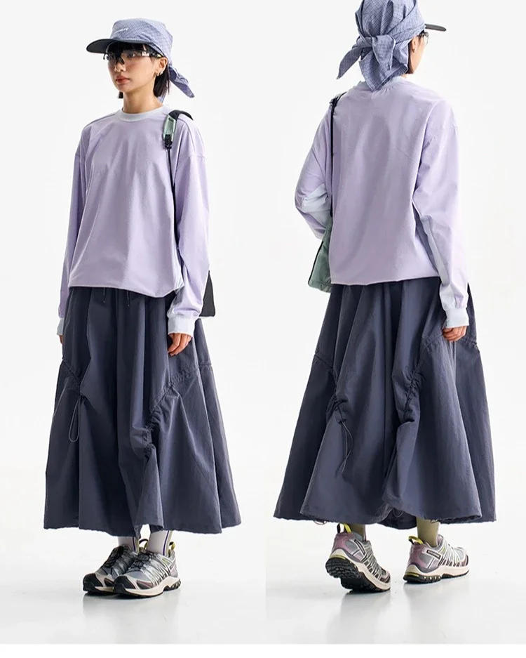 Multifunktionale Tech-Hose für Damen mit wandelbarem Saum, Tragegriff hinten, leicht, wasserabweisend, für Stadt und Outdoor, elastischer Bund. – Detail 14