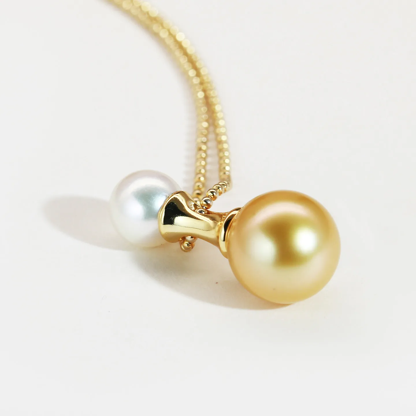 Elegant and Fresh Pendant AAAA8-11mm Natural Double Pearl Pendant 925s