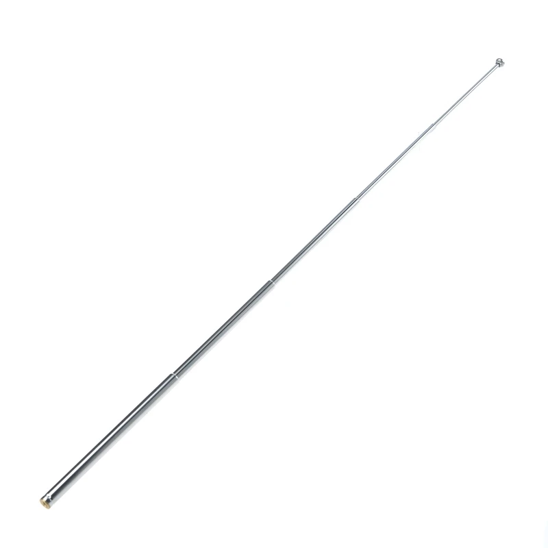 80mm Length 5 Section Telescoping Stainless Steel AM FM Replacement Radio TV Antenna Receiver Telescopic Aerial For Radio