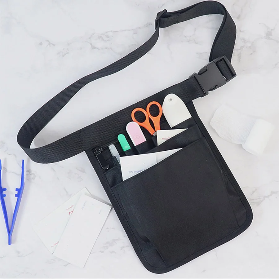 1Pc Nurse Waist Bag Nurse Tool Storage Bag Hair Stylist Technician Tool Storage Waist Bag Nursing Waist Bag Ws00396