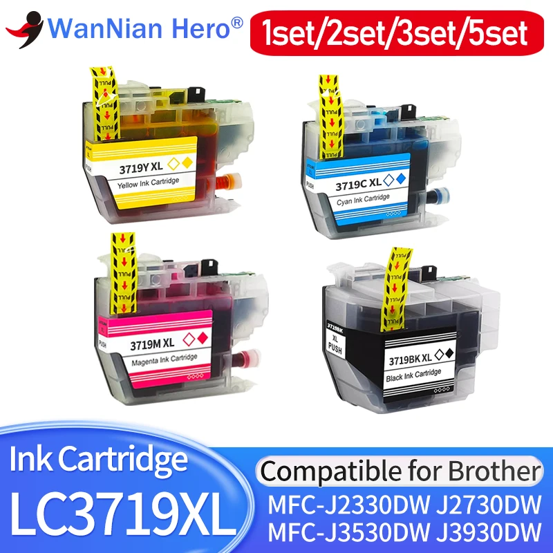 

LC3719XL 1 компл. ~ 5 компл. картридж LC3717 LC3719, совместимый с принтером Brother MFC-J2330DW MFC-J2730DW MFC-J3530DW MFC-J3930DW