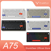 DrunkDeer A75 HE Magnetic Switch Gaming Keyboard Rapid Trigger Smart Speed RGB PC Gamer Varolant TKL Mechanical Keyboard