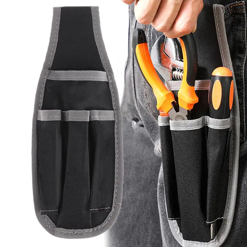 حقيبة أدوات متعددة الوظائف، حقيبة خصر متينة وخفيفة الوزن مع جيوب متعددة، حقيبة خصر للكهربائيين، منظمات قماش أكسفورد #3