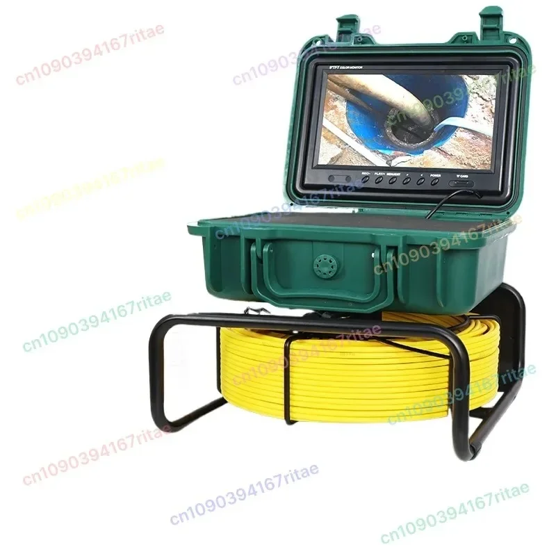 16GB Video Recording For Home Municipal Pipeline Sewer Drain Inspection 9 Inch HD1080P 36X Zoom Screen Pipe Camera