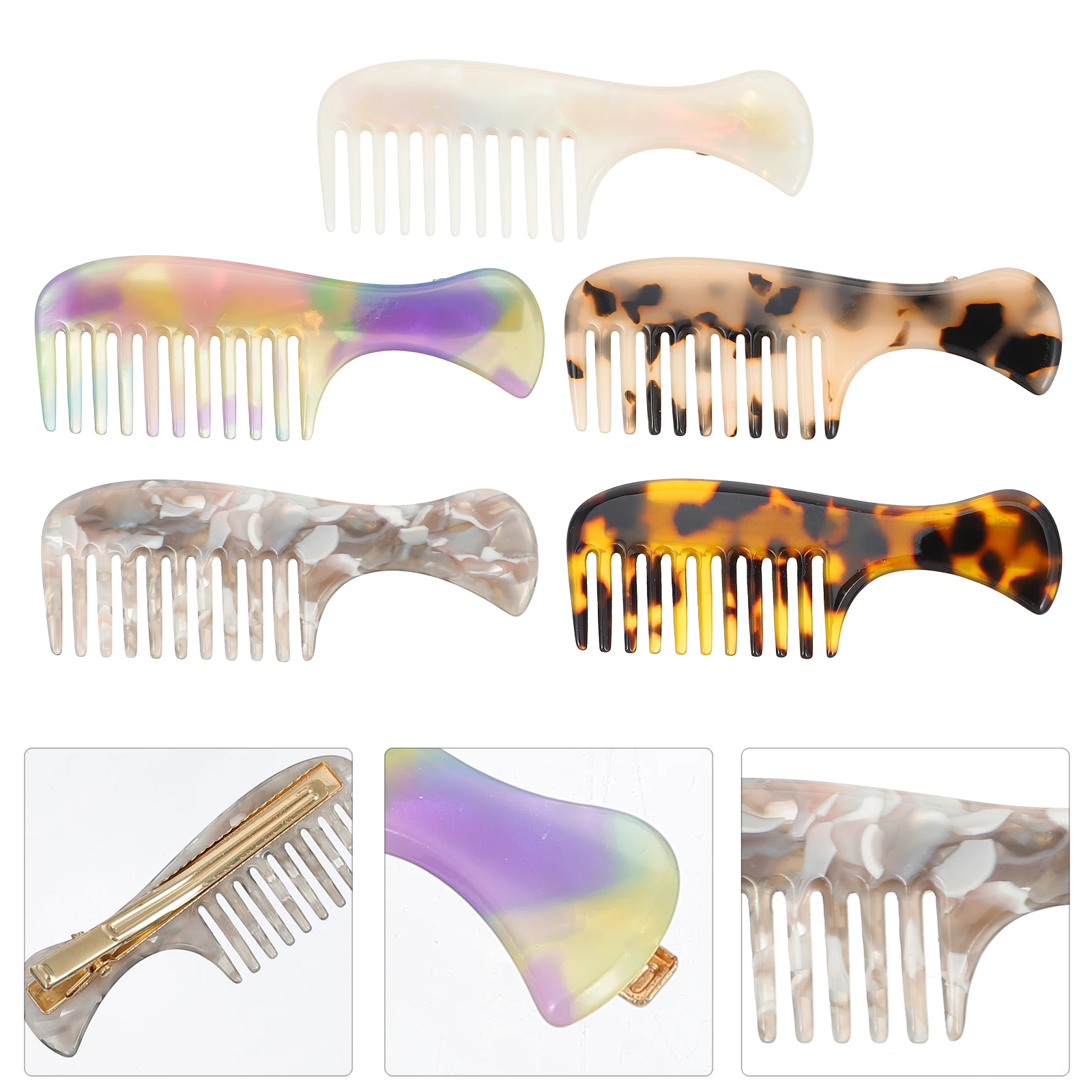 

5 Pcs Hair Accessories Women Girls Hairpin Decorations Durable Portable Lightweight Wedding Party Clip Barrette